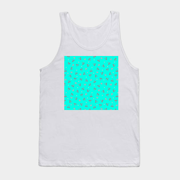 blue cherry abstract background design Tank Top by Artistic_st